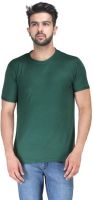TSX Solid Men's Round Neck Green T-Shirt