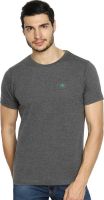 The Indian Garage Co. Solid Men's Round Neck Grey T-Shirt