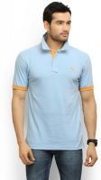 Thisrupt Solid Men's Polo Neck Light Blue T-Shirt