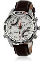 Timex T49866 Brown/White Chronograph Watch