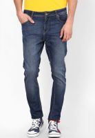 United Colors of Benetton Blue Carrot Fit Jeans