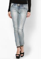 United Colors of Benetton Light Blue Solid Jeans