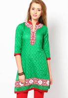 Vani Green Printed Kurtis