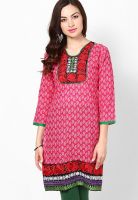 Vani Pink Printed Kurtis