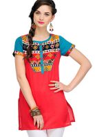 Yepme Red Printed Kurtis