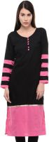 Yufta Solid Women's Straight Kurta(Multicolor)