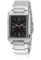 Adine Ad2225 Silver/Black Analog Watch