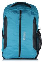 American Tourister 17 Inch Turquoise/Black Backpack