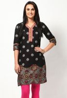 Aurelia Black Printed Kurtis