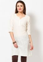 Aurelia Cream Solid Kurtis