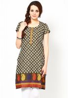 Aurelia Green Printed Kurtis