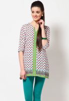 Aurelia Red Printed Kurtis