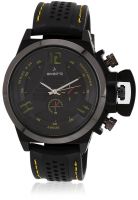 Aveiro Av29Blkylw Black/Black Chronograph Watch