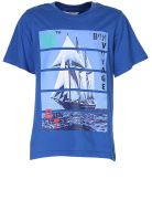 Beebay Printed Blue T Shirt