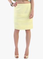 Belle Fille Yellow Pencil Skirt