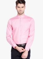 Black Coffee Pink Slim Fit Formal Shirt