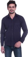 Calibro Men's Solid Casual Purple Shirt