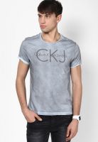 Calvin Klein Jeans Grey Crew Neck T Shirts