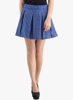 Cation Blue Flared Skirt