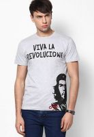 Che Guevara Grey Printed Round Neck T-Shirts