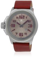 Daniel Klein Dk10239-6 Red/Grey Analog Watch