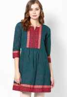 Divina Green Printed Kurtis