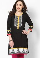 Diya Black Printed Kurtis