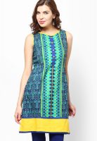 Diya Blue Printed Kurtis