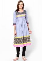 Diya Blue Printed Kurtis