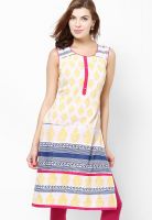 Diya Yellow Printed Kurtis