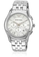 Emporio Armani Ar1702 Silver/Silver Chronograph Watch