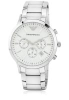 Emporio Armani Ar2458 Silver/Silver Chronograph Watch