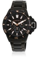 Esprit Es107511003 Black/Black Chronograph Watch