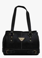 FOSTELO Black Polyurethane (Pu) Handbag