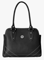 FOSTELO Black Polyurethane (Pu) Handbag