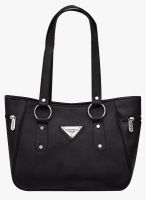 FOSTELO Black Polyurethane (Pu) Handbag