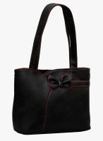 FOSTELO Black Polyurethane (Pu) Handbag