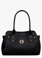 FOSTELO Black Polyurethane (Pu) Handbag