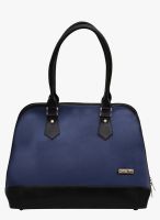 FOSTELO Blue/Black Polyurethane (Pu) Handbag