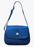 FOSTELO Blue Polyurethane (Pu) Handbag