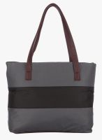 FOSTELO Grey Polyurethane (Pu) Handbag