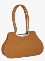 FOSTELO Khaki Polyurethane (Pu) Handbag