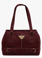 FOSTELO Maroon Polyurethane (Pu) Handbag