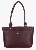 FOSTELO Maroon Polyurethane (Pu) Handbag