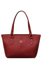 FOSTELO Maroon Polyurethane (Pu) Handbag