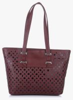 FOSTELO Maroon Polyurethane (Pu) Handbag