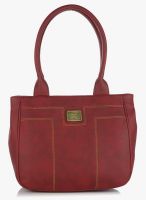 FOSTELO Maroon Polyurethane (Pu) Handbag