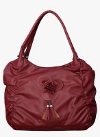 FOSTELO Maroon Polyurethane (Pu) Handbag