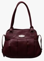 FOSTELO Maroon Polyurethane (Pu) Handbag