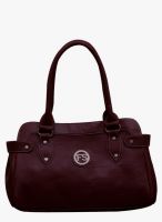 FOSTELO Maroon Polyurethane (Pu) Handbag